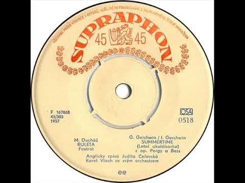 Judita Čeřovská - Summertime (Letní ukolébavka) [1958 Vinyl Records 45rpm]