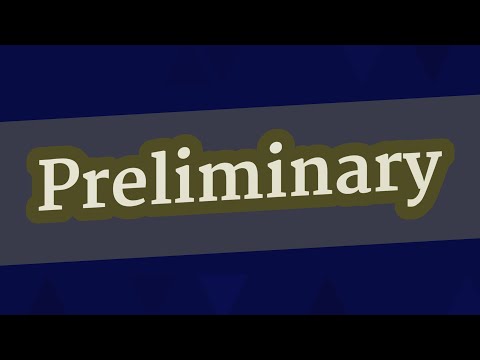 PRELIMINARY pronunciation • How to pronounce PRELIMINARY