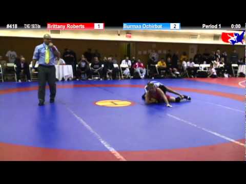 NYAC 72 KG / 158.75 lbs: Brittany Roberts vs. Burmaa Ochirbat