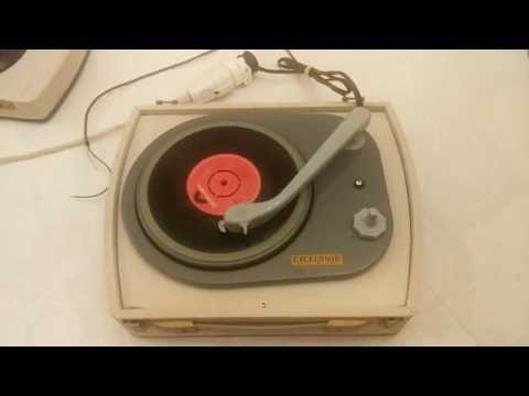 Vintage Antique German Portable LORENZ EXCELSIOR Record Player