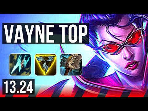 VAYNE vs AZIR (TOP) | 6 solo kills, 300+ games | KR Master | 13.24