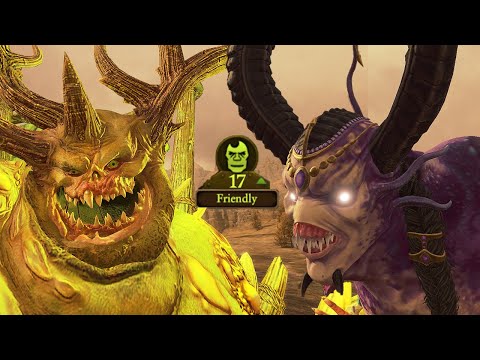 Kugath Plaguefather Friendly Diplomacy Lines To N'kari - Total War Warhammer 3