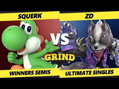 Smash Ultimate Tournament - Squerk (Yoshi) Vs. ZD (Wolf) - The Grind 85 SSBU Winners Semis