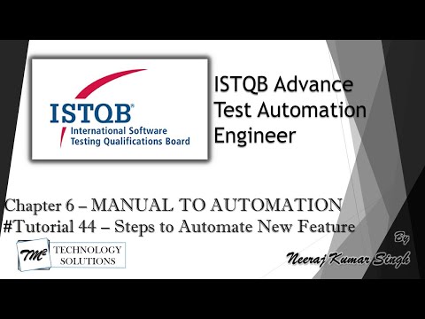 ISTQB Test Automation Engineer Introduction ISTQB Tutorials