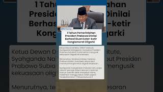 1 Tahun Pemerintahan, 'Terobosan' Presiden Prabowo Dinilai Mampu Buat Konglomerat Oligarki Ketakutan