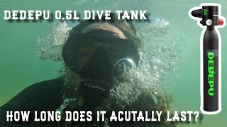 Small but Mighty: Putting the Dedepu 0.5L Dive Tank to the Test - DIVE TIME REVEALED!