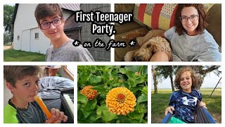 First Teenager Party on the Farm.