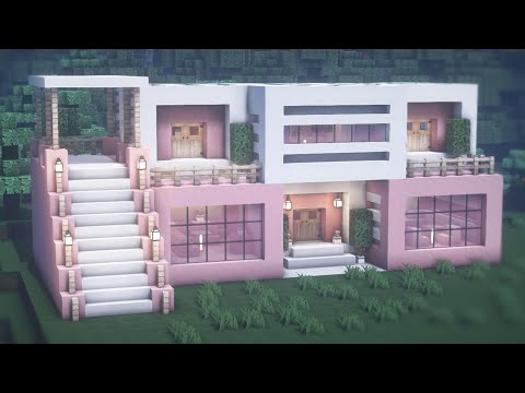 Minecraft: How to Build a Large Modern House Tutorial #78