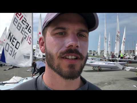 2018 Laser Senior Europeans - Day 3 - Interviewing provisional leaders