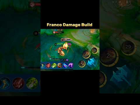 Franco Damage Build Tutorial Mobile Legends #ml2b #mlbb #franco #tutorial #shorts #mobilelegends