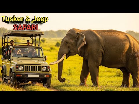 TUSKER & Jeep Safari! Rajaji Jungle Safari Part 2 | Tuskers, Deer & More ! Rajaji National Park