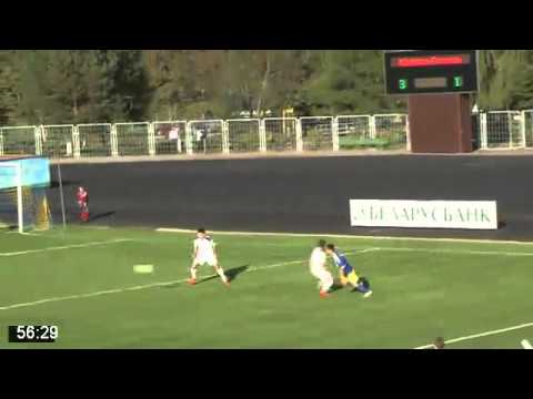 Football.by. Нафтан - Гомель. Гол Сучкова. 4:1.