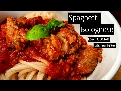 Low FODMAP, Gluten Free Spaghetti Bolognese