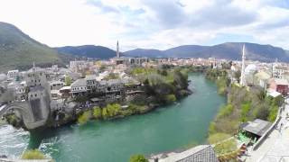 Mostar, Bosnia - drone flyover