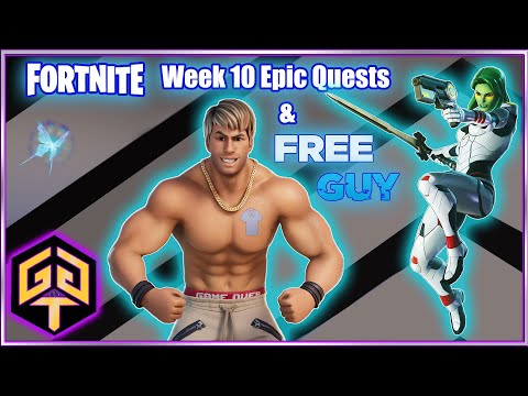 How to Complete Week 10 Epic Quests & Free Guy Emote Challenges Easy Way Fortnite Season 7 Chapter 2