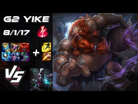 G2 Esports Yike JUNGLE Gragas vs Ekko - EU Challenger Patch 14.23
