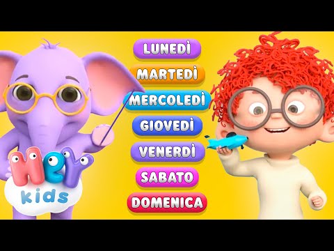 I giorni della settimana | Canzoni educative per bambini | HeyKids Italiano