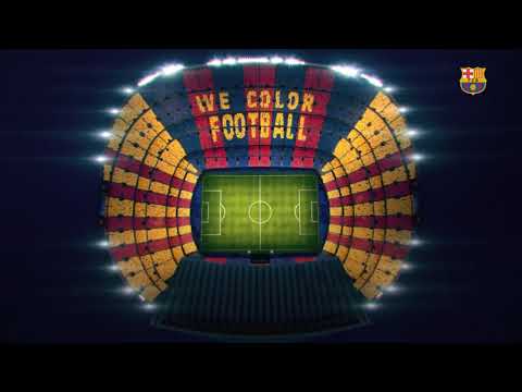'We color football', el mosaico del barça para el clásico