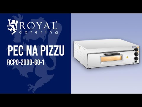 Video - Pec na pizzu - 1 komora - Ø 60 cm - sklenené dvierka