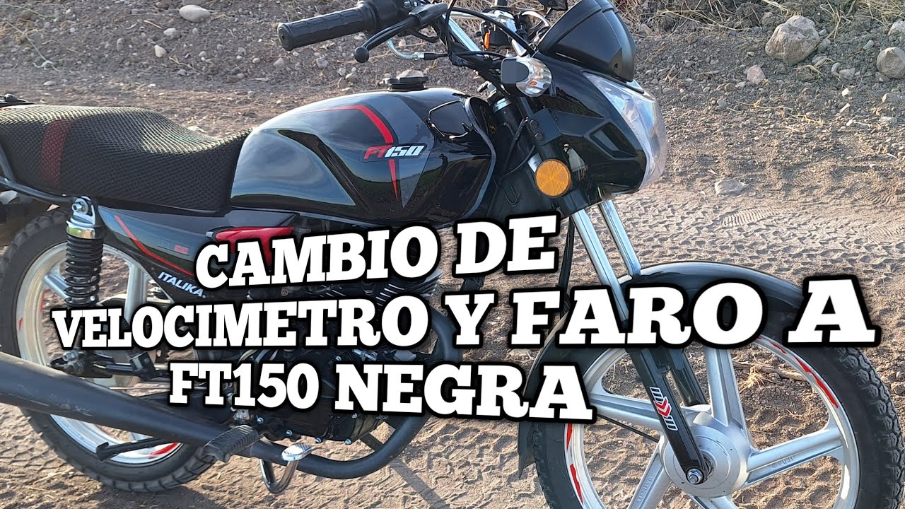 INSTALACION Y ADAPTACION TABLERO FT125TS A UNA  FT150 NEGRA