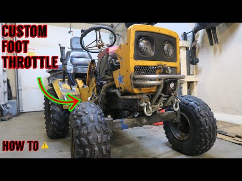 How To mount a foot throttle on a Off-road Mud Mower