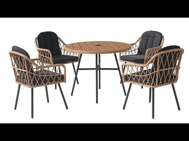 طقم طاولة و4 كراسي بيج