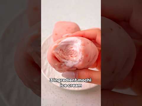 Strawberry mochi Ice Cream from @catherine.desserts