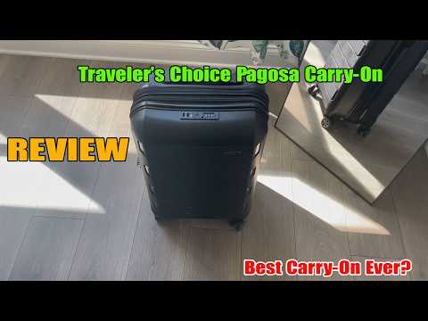 Traveler's Choice Pagosa Hardshell Expandable Luggage with Spinner Wheels, Latte Beige, 27-Inch Medium video review thumbnail