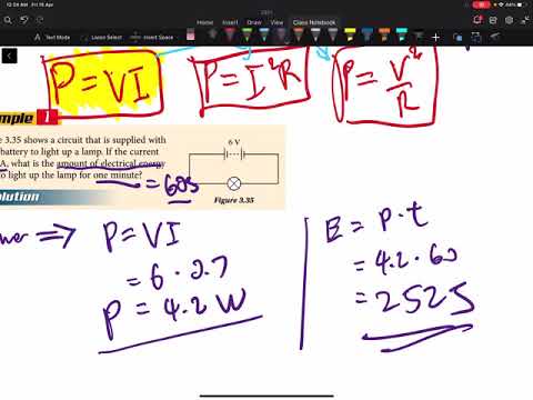 Form 5 Physics Chapter 3.4 electrical energy and power