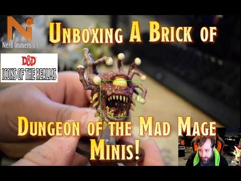Unboxing a Brick of D&D Icons of the Realms: Dungeon of the Mad Mage Minis! | Nerd Immersion
