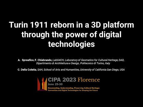 Turin 1911 reborn in a 3D platform through the power of digital technologies