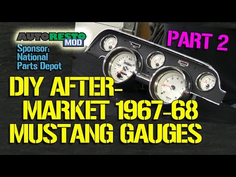 How To DIY Aftermarket Gauge Cluster for 1967-1968 Mustang Part 2 Episode 189 Autorestomod