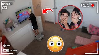 HIDDEN CAMERA ON OUR 1 YEAR OLD!! *SHOCKING* 😳