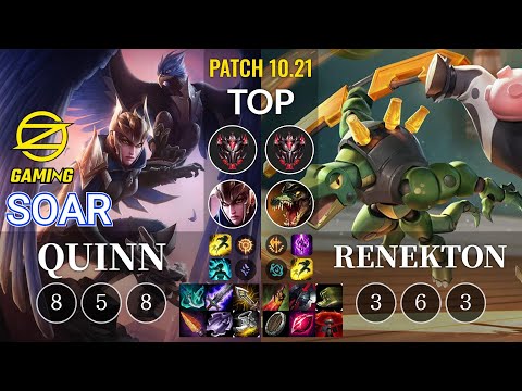 OZ SoaR Quinn vs Renekton Top - KR Patch 10.21
