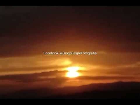 Pôr do sol em Andrelândia MG com esse sol lindo