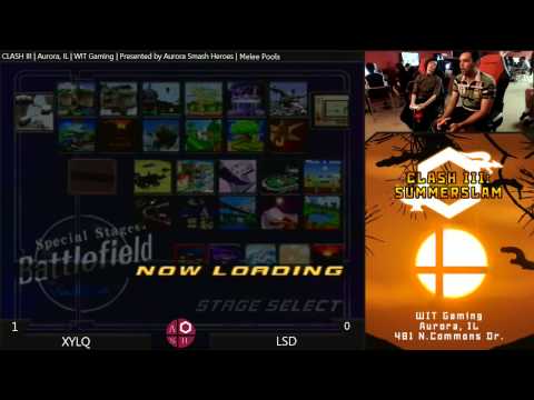 XYLQ (Marth) vs. LSD (Roy, Falcon) - Melee Pools CLASH III