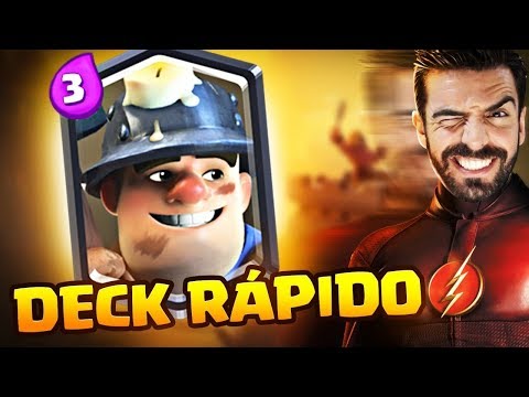USEI O MAIS RÁPIDO DECK DE MINEIRO DO CLASH ROYALE! (ATUALIZADO)