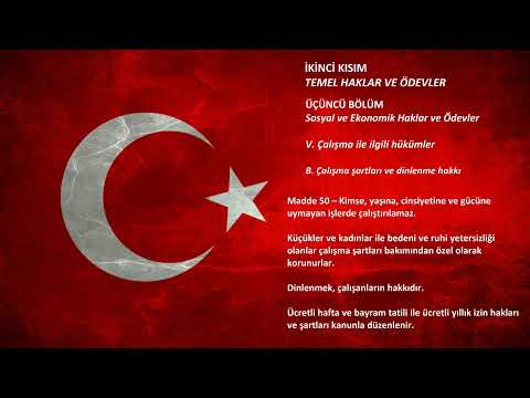 Anayasa - İkinci Kısım - Madde 50