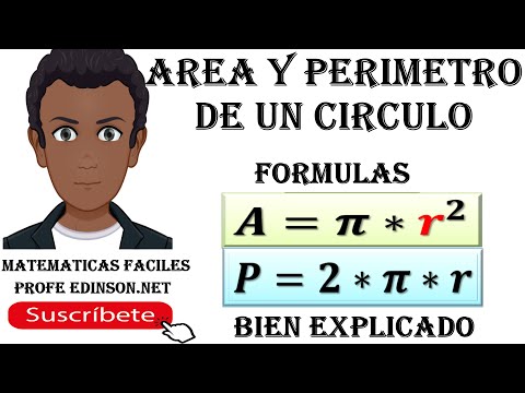 AREA Y PERIMETRO DE UN CIRCULO PASO A PASO | SUPER FACIL Y BIEN EXPLICADO