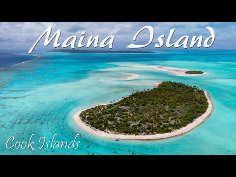 Aitutaki Lagoon - Maina Island - All Drone Shots