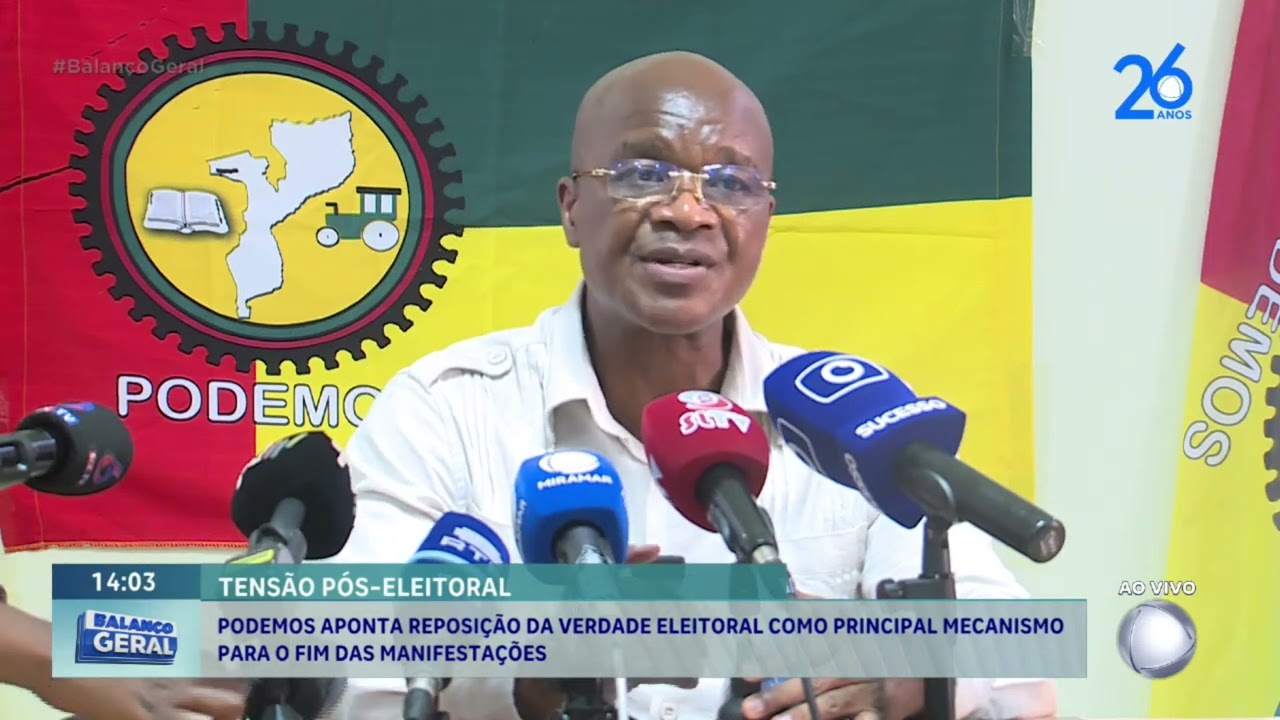 Podemos aponta reposição da verdade eleitoral como principal mecanismo para o fim das manifestações