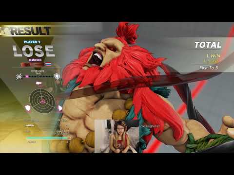 mahreen's First SFV Session with Samurai!