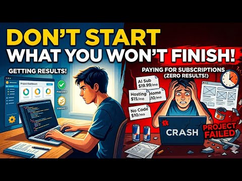 Don't start what you won't finish! #coding #vibecoding #information #education #viral #developer    