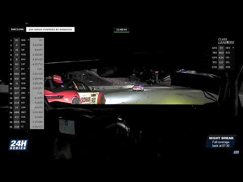 Audi R8 LMS GT3 Evo II Onboard Montmeló at night- Hankook 24 Hours of Barcelona 2024