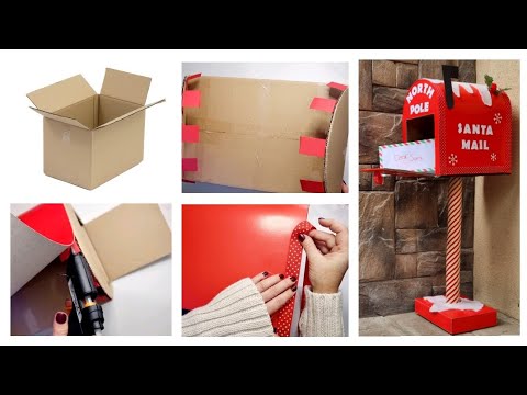 My Cardboard Mailbox for Letter to Santa 🤍 DIY