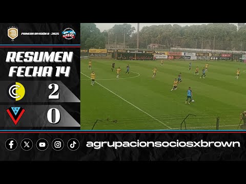 FECHA 14 - Comunicaciones 2 - Brown de Adrogué 0 - TORNEO PRIMERA DIVISIÓN B 2025