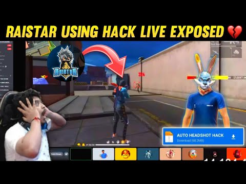 RAISTAR EXPOSED🥺💔 RAISTAR USING AUTO HEADSHOT HACK HE EXPOSED ON GYANGAMING LIVE - Garena Free Fire