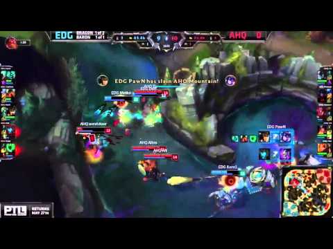 Caster's Reaction - Koro1's Baron Death - Quick Recap  - EDG vs AHQ after game 1 - League of Legends