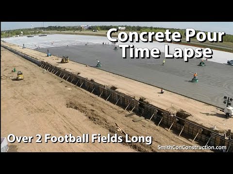 Concrete Pour Time Lapse Video