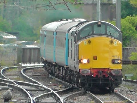 DRS and WCR Class 37 Type 3 Diesel Locos at Carlisle, including 37518  -  19th May 2015